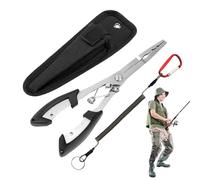 Pinzas de en Agua Salada - Multifunción en Acero Inoxidable | Pinzas de Punta Fina para Cortar Línea,Para Corte en de Bagre, Uso en Embarcaciones, Río,