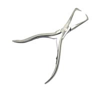 Pinzas de extensión profesionales, alicates for extensiones de cabello, alicates de acero inoxidable for microanillos y herramienta removedora de pegamento de fusión, 1 Uds.(Silver)