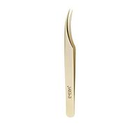 pinzas de extensiones de pestañas Pinzas de delfín de precisión dorada profesionales Juego de pinzas de pestañas individuales para extensiones Pinzas para pestañas 3D 6D Volume EMEDA