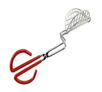 Pinzas de Freidora de Acero de Tortilla-Clips de Pinzas de Tacos de Acero Inoxidable-con mango de goma-Molde de conchas de Taco fritas pinzas de cocina