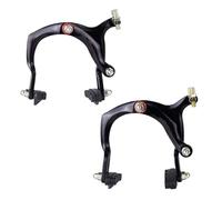 Pinzas De Freno Bicicleta Brazo Largo: Construcción Aleación, Abrazadera Mecánica, Tope Carretera, Control Doble Pivote, Acción Palanca Suave Pinza Para Mountain Racing Touring Urban Plegable