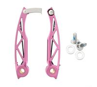 Pinzas de freno en V de aleación de aluminio para bicicletas plegables de 16/20/24 pulgadas, compatible con Dahon P8 y Fnhon, rebote ajustable, par ligero con tornillos y juntas (rosa)