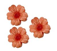 Pinzas De Garra Con Flores - 3 Piezas De Accesorios Para El Peinado Con Agarre Fuerte Y Antideslizante - Pinzas De Cabello Con Forma De Flor Hawaiana - Para Viajes Vacaciones De Verano Playa Y Dias Fe