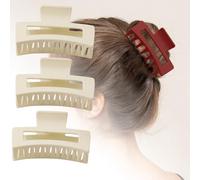 Pinzas de garra de nube, pinzas flexibles y acogedoras, pinzas para el pelo que no se pueden romper para mujeres, pinzas flexibles para el cabello, pinzas de mandíbula de sujeción fuerte (A-3 piezas)