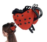 Pinzas de garra Linda Fresa | Elegante Accesorios De Peinado,Pinzas De Garras Para Cabello - Para Niñas Mujeres Estudiantes Compras Día Fuera Concierto Viajar Temática