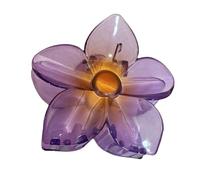 Pinzas De Garra Para El Cabello De Flores,Pinzas De Garras De Flores Para El Cabello,Pinza de pelo gruesa transparente para vacaciones junto al mar - Tocado de pinza de pelo tropical de playa para