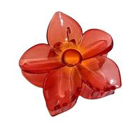 Pinzas De Garra Para El Cabello De Flores,Pinzas De Garras De Flores Para El Cabello,Pinza de pelo gruesa transparente para vacaciones junto al mar | Sombreros tropicales de la horquilla de la fuerza