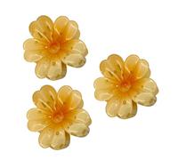 Pinzas de garras de flores, 3 piezas con agarre fuerte y función antideslizante para accesorios de peinado, accesorios hawaianos para el cabello para niñas - para novia, hermana, hija