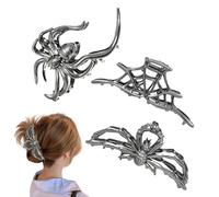 Pinzas De Halloween - Pinzas Para Cabello Portátiles - 3 Piezas Accesorios De Peinado Portátiles Para Mujeres Niñas Estudiantes Viaje Baile Escuela Conciertos