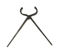 Pinzas de herrero Tenaza de forja Tenaza de forja de nariz redonda para Anvil Vise Forge Pinzas de herrero de nariz redonda de 6 piezas para Ingeniero Herrero,80cm