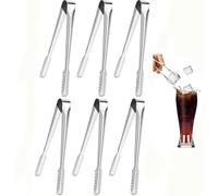 Pinzas de Hielo,6 PCS Mini Pinza de Candy Acero Inoxidable Pinzas para Servi para Azúcar para Cocina,Bares Café,Bodas,Fiestas,Bufés