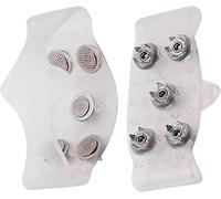 Pinzas de hielo de 5 dientes, tacos de hielo, soporte de agarre de suelo de nieve, funda de repuesto para zapatos, ayuda para caminar sobre hielo al aire libre para botas, senderismo, montañismo