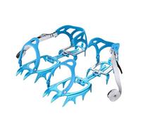 Pinzas de hielo para zapatos - Herramienta de tracción de aluminio ligero antideslizante de 14 garras, crampón de tracción de nieve, para hombres, invierno, al aire libre, senderismo, escalada,