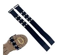 Pinzas de hielo para zapatos, tacos de nieve resistentes, complementos antideslizantes para calzado | pisadas de crampón para senderos de árbol, equipo de caminar al aire para botas, hombres