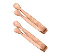 Pinzas De Hielo - Pequeños De Azúcar Que Necesitan Pinzas | Pinzas De Cocina De Acero Inoxidable, Pinza De Cóctel De Metal, Juego De 2 Clips De Porción De Acero Inoxidable De 4.3 Pulgadas
