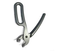 Pinzas de horno con clip para pizza, clip antideslizante para bandeja de pizza, pinzas de horno de aleación de aluminio de 20 cm para hornear ollas y planchas, herramienta de cocina resistente al