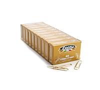Pinzas de latón Leone Dell'Era N. 7 - mm. 75 - Taco de 10 cajas de 40 uds. - Fabricado en Italia.