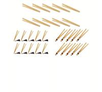 Pinzas de madera para ensalada, 18 cm, pinzas de cocina de grado alimenticio para tostadas, pan, hielo, té y ensalada, juego de 10 piezas