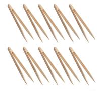 Pinzas de madera puntiagudas antiestáticas para hojas de oro y manualidades, herramientas de mano antideslizantes de madera natural, diseño industrial ergonómico de 15 cm, reemplazo de Tv-150a