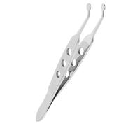 Pinzas de Masaje para Párpados y Glándulas de Meibomio, Acero | Pinzas Better, Punta Redonda, Mango Ergonómico, Uso Portátil, Control Preciso, Plata