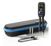 Pinzas de Medición LCR 10KHz,Mini Probador Inteligente SMD, Probador De Diodo De Continuidad De Inductancia De Capacidad, Reconocimiento Automático De Componentes,Componente Electrónico Analiza