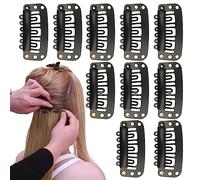Pinzas de metal para el pelo para mujer, pinzas en forma de U - 10 clips para peluca para asegurar la peluca sin coser | Pasadores de seguridad, pinzas para pelucas para extensiones de cabello