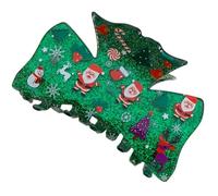 Pinzas de Navidad para mujer - Bonito clip grande para el pelo de pan de jengibre | Pasador de estilo de agarre fuerte | Accesorio de vacaciones de invierno para familiares, amigos, niños, fiesta, Año