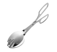 Pinzas de Panadería de Acero Inoxidable, Mango Ergonómico para Servir | Acabado Metálico Plateado, Diseño Tijera Antideslizante, para Desayuno, Barbacoa y Quesos