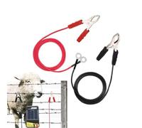 Pinzas de para valla eléctrica, cable de puente de 3,2 pies, conector de , , protección antirrobo