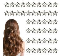 Pinzas De Pelo Con Estrella 50 Piezas Pasador Metálico Antideslizante de | Pequeñas pinzas para el pelo de 3 cm para Festival Concierto Graduación Viaje Citas