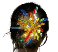 Pinzas De Pelo De Año Nuevo 2026 Decoración Colorida Ligera y
