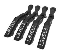 Pinzas de pelo de cocodrilo de nivel 3, juego de 4 pinzas para el cabello para peinar el cabello