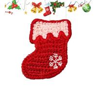 Pinzas de pelo de ganchillo para niñas, horquilla de Navidad de dibujos animados | Cómodas horquillas portátiles, accesorios para el cabello, para citas diarias