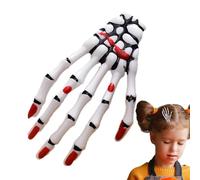 Pinzas de Pelo de Terror Diseño Único de Mano de Esqueleto