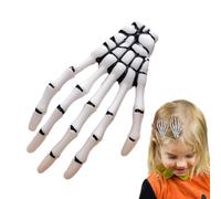 Pinzas de Pelo de Terror Diseño Único de Mano de Esqueleto