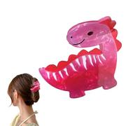 Pinzas de pelo modernas, pinzas de garra lindas, clips de dinosaurios divertidos de acrílico, no fangosos, accesorios para el cabello, herramientas de peinado para el trabajo escolar