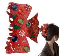 Pinzas De Pelo Navideñas - Bonitas Horquillas Grandes De Santa Claus Con Agarre Fuerte | Accesorios De Cabello Para Mujeres Y Niñas Festivos - para Familia Amigos Y Niños En Fiestas