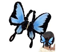 Pinzas de pinza - Accesorios de estilo antideslizantes de mariposa, kit de pinzas de pelo de mariposa, para mujeres y niñas, secado deportivo, trabajo, sesión de fotos, citas, fiestas, viajes, bodas