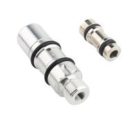 Pinzas de pistones de freno Ajuste para Harley Sportster Dyna Touring Kit de reconstrucción de cilindro maestro de freno trasero con pistón de aluminio plateado