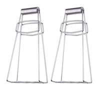 Pinzas de placa acero inoxidable antiescaldaduras, Clip tazón resistente al calor for uso doméstico, cocina, restaurante, ollas, elevador platos, 2 uds Para Retire Platos
