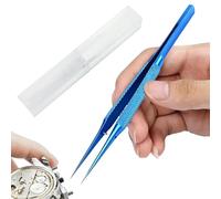 Pinzas de precisión,Pinzas finas de precisión,Pinzas de aguja con de almacenamiento no magnéticas | Pinzas de punta fina de 5,5 pulgadas de precisión para electrónica, trabajos de laboratorio, jo