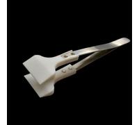 Pinzas de PTFE: cabeza afilada/roma, antiadherentes, resistentes al calor(28mm Blunt Top 132mm Length)