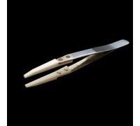 Pinzas de PTFE: cabeza afilada/roma, antiadherentes, resistentes al calor(3mm Blunt Top 134mm Length)