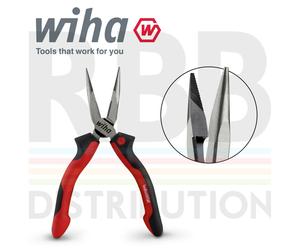 Pinzas De Punta De Aguja Wiha 32322 Estándar Industrial 160mm Con Bisel De Corte