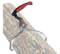 Pinzas de registro - Heavy Duty 2 garras de acero giratorio gancho de madera | Carga hasta 110 libras bloque de capacidad - Herramienta de elevación, gancho de madera para tractores ATVS - Carretilla