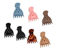 Pinzas de resina para el pelo, 7 piezas, vintage, para mujeres y niñas, para dar volumen, estilo esencial, fácil de usar, clip de resina para mujer