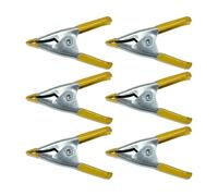 Pinzas de resorte 50mm, vorel, juego de 6 piezas, uso profesional y do