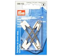 Pinzas De Seguridad Para Bebé Blancas 55 Mm 4 Piezas Guterm. 086103