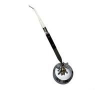 Pinzas de soldadura curvadas y rectas, 1 paquete, herramienta de soldadura de joyería de tercera mano con base giratoria de 360°, acero resistente al calor, para joyeros y profesionales de la