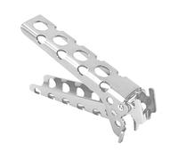Pinzas de Sujeción para Cuencos, Pinzas para Ollas Calientes, Pinzas de Recuperación Antiescaldado de Aleación de Aluminio, Soporte Portátil para Utensilios de Cocina para Acampar (Plata)